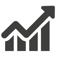 Graphic of a bar chart with a rising arrow to signify opening a small business