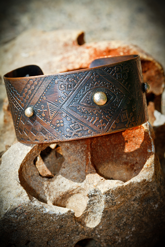 Patinated Copper Bracelet