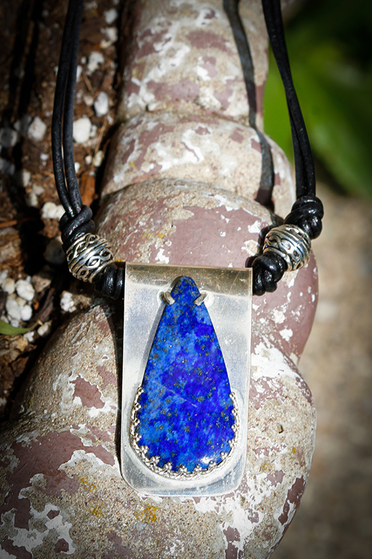 Pear Lapis Lazuli Necklace