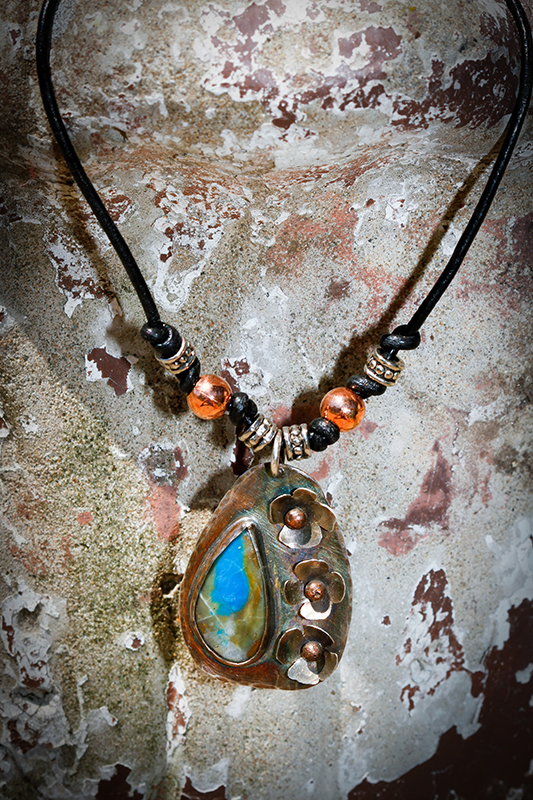 Peruvian Blue Opal Necklace