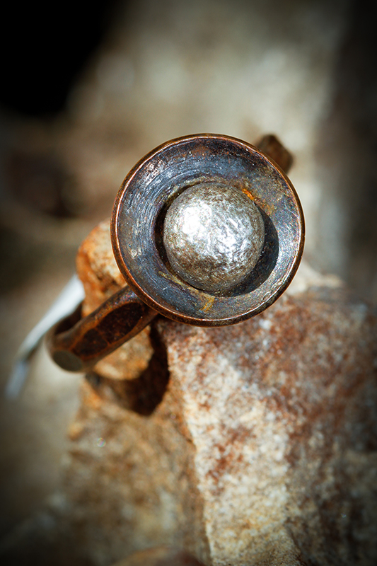 Copper and Sterling Silver Ring