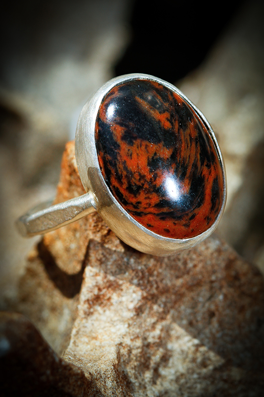 Mahogany Obsidian Ring