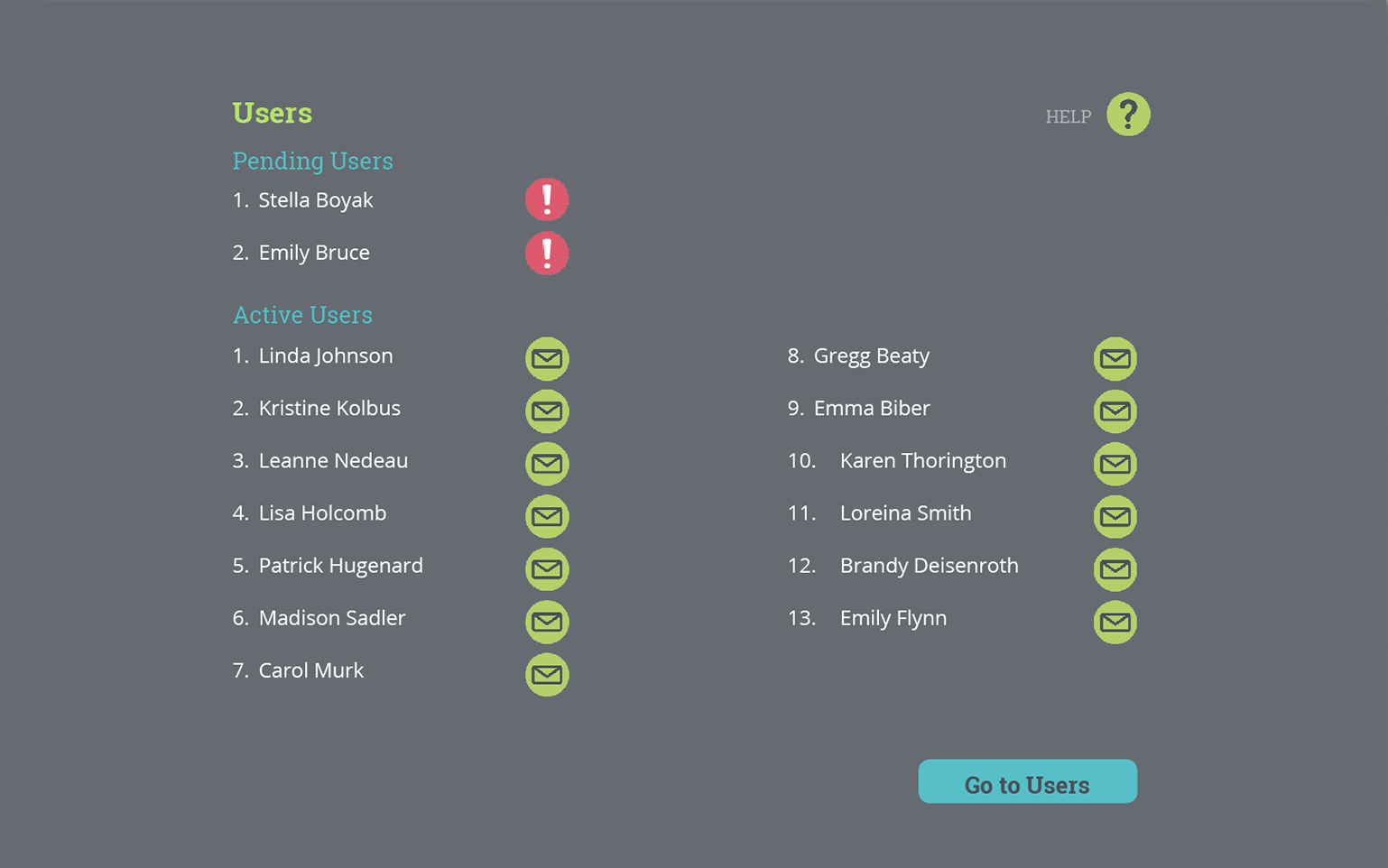 Screen shot of RinTin Scheduling System Calendar